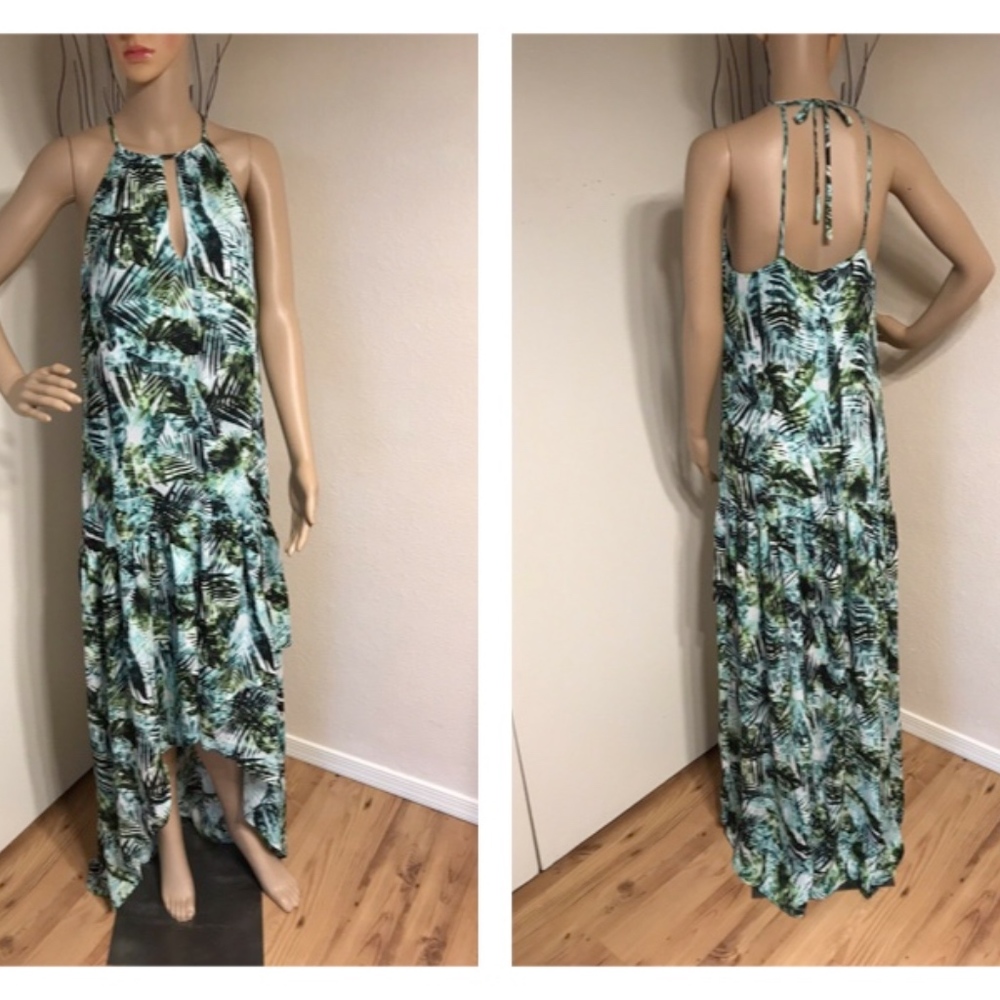 Parker Kansas Asymmetrical Hem Maxi Dress S - Picture 3 of 7